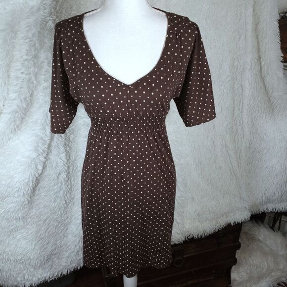 O'NEILL BROWN & CREAM DRESS SZ.M EUC - Picture 2 of 8